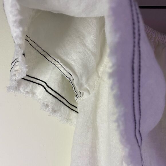 Zara Woman White Off The Shoulder Linen Top Size XS - Picture 6 of 8